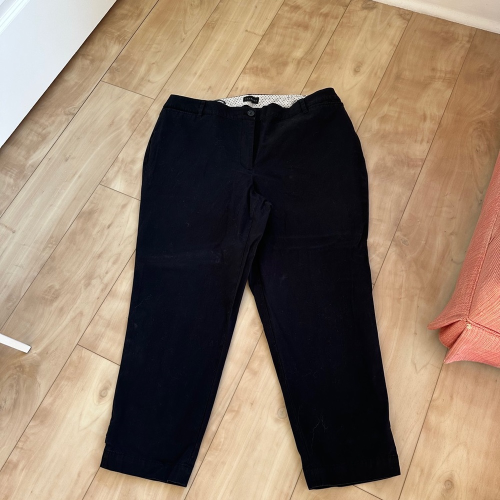 Talbots black perfect crop pant